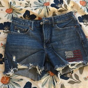 SALE Old Navy American Flag Jean Shorts